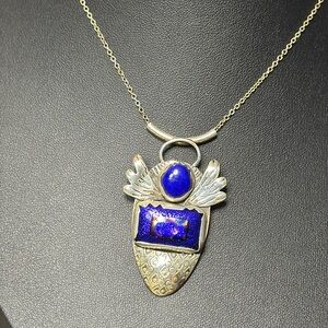 Sterling Silver Navajo Angel Pendant on 17” Chain